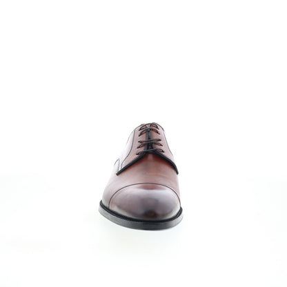 Di Bianco SBP901 Mens Brown Leather Lace Up Oxfords & Lace Ups Cap Toe Shoes