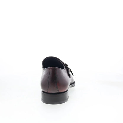 Di Bianco SBP934 Mens Burgundy Leather Loafers & Slip Ons Casual Shoes