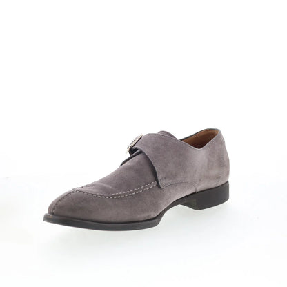 Di Bianco SC542 Mens Gray Suede Loafers & Slip Ons Casual Shoes