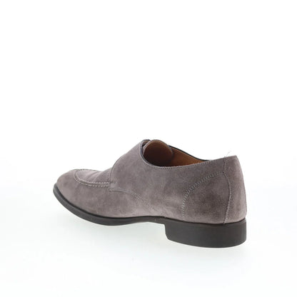 Di Bianco SC542 Mens Gray Suede Loafers & Slip Ons Casual Shoes