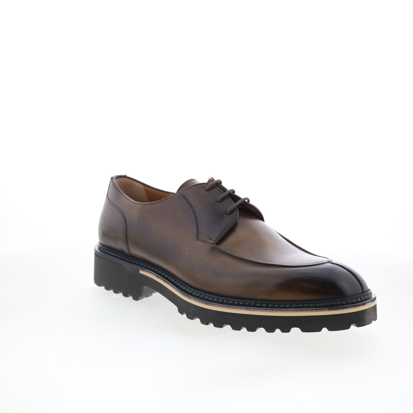 Di Bianco Sc598 Mens Brown Leather Lace Up Oxfords & Lace Ups Casual Shoes