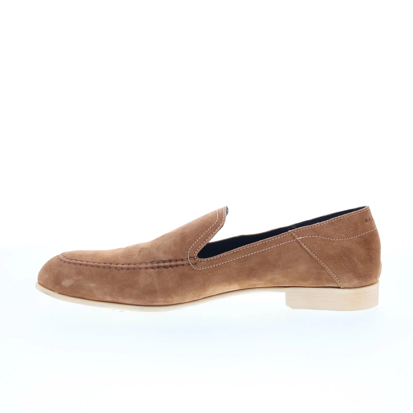 Di Bianco Salino Mens Brown Suede Slip On Loafers & Slip Ons Casual Shoes