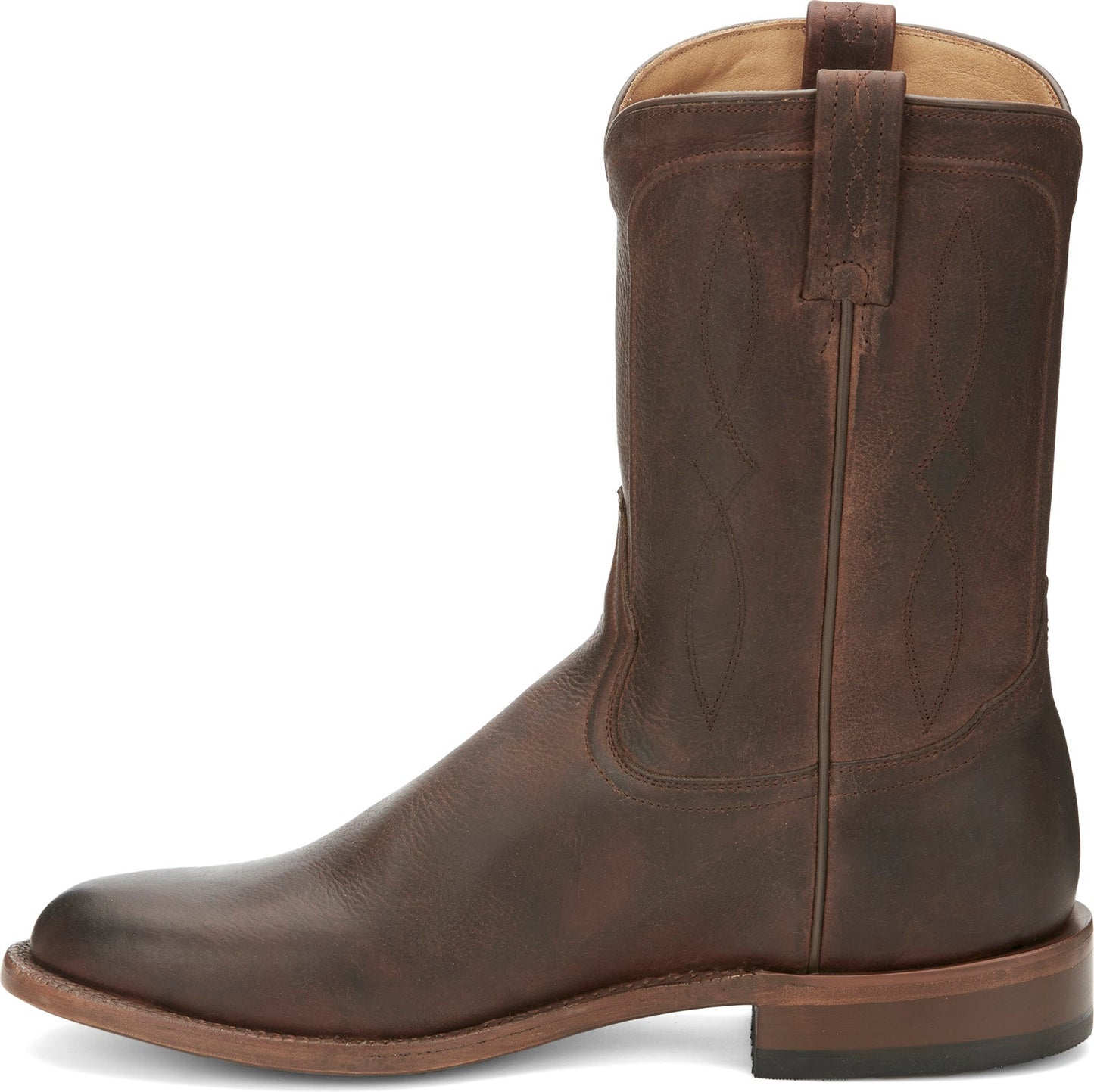 Tony Lama Monterey Round Toe Cowhide EP3551 Mens Brown Cowboy Western Boots