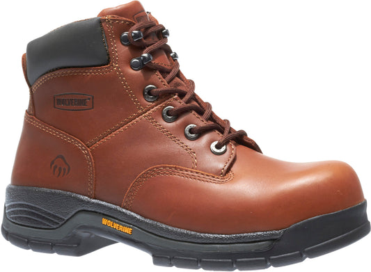 Wolverine Harrison Steel Toe 6" Mens Brown Extra Wide 4E Work & Safety Boots