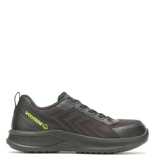 Wolverine Bolt Knit DS DuraSpring CarbonMax LOW Mens Black Wide Work Shoes