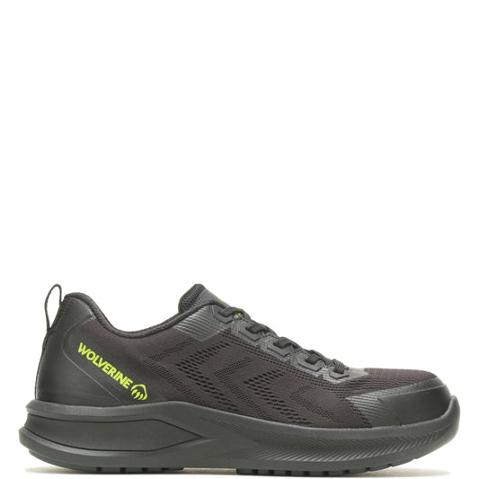 Wolverine Bolt Knit DS DuraSpring CarbonMax LOW Mens Black Wide Work Shoes