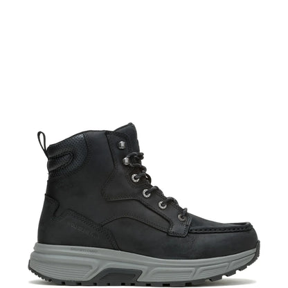 Wolverine Ride Wedge Moc EB Waterproof 6" Mens Black Work & Safety Boots