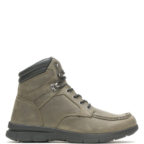 Wolverine Karlin Moc Toe 6" W880263 Mens Gray Leather Work & Safety Boots