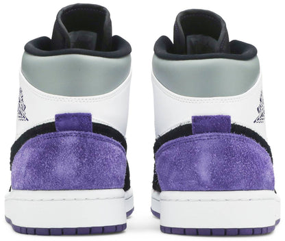 Nike Mens Air Jordan 1 Mid SE Sneakers - 'Varsity Purple'