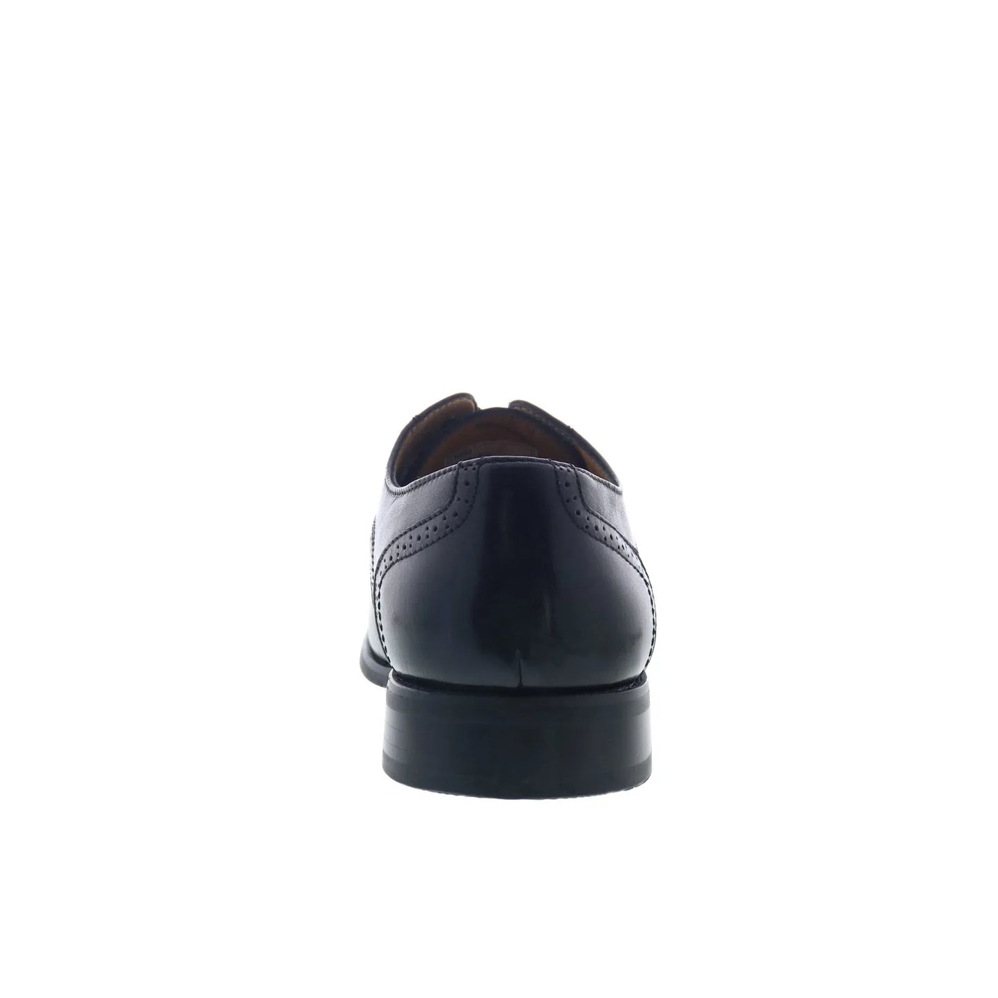 La Milano A590 Mens Black Leather Oxfords & Lace Ups Wingtip & Brogue Shoes