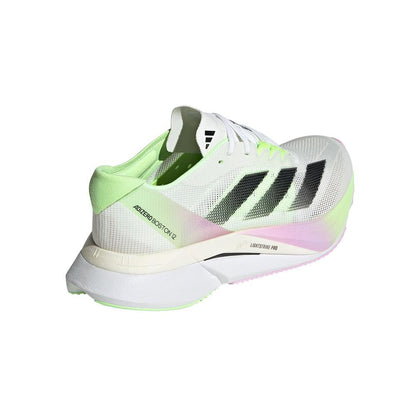 Adizero Boston 12 Women's :Cloud White | Green Spark