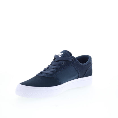 DC Teknic ADYS300763-DN1 Mens Blue Suede Skate Inspired Sneakers Shoes