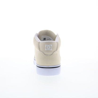 DC Anvil Mid ADYS300788-CRE Mens Beige Canvas Skate Inspired Sneakers Shoes