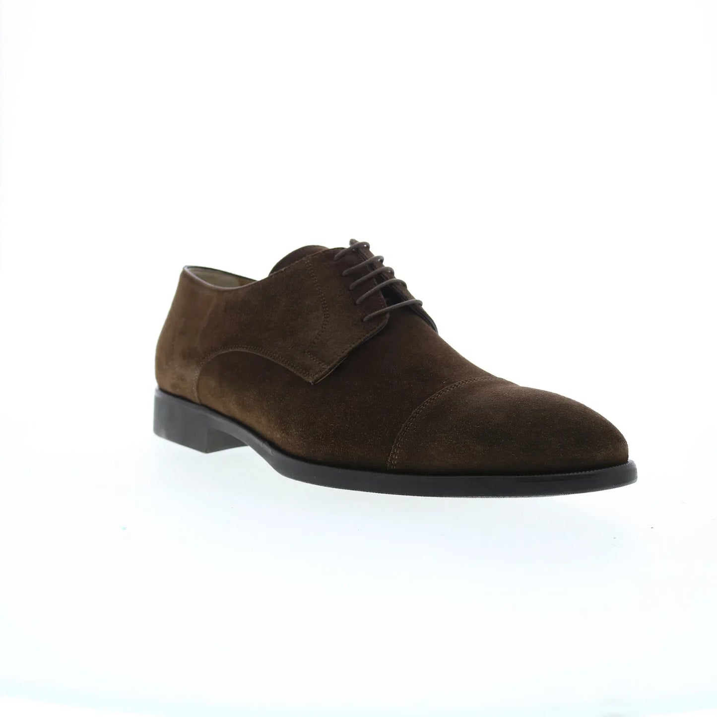 Di Bianco SC538 Mens Brown Suede Lace Up Oxfords & Lace Ups Cap Toe Shoes