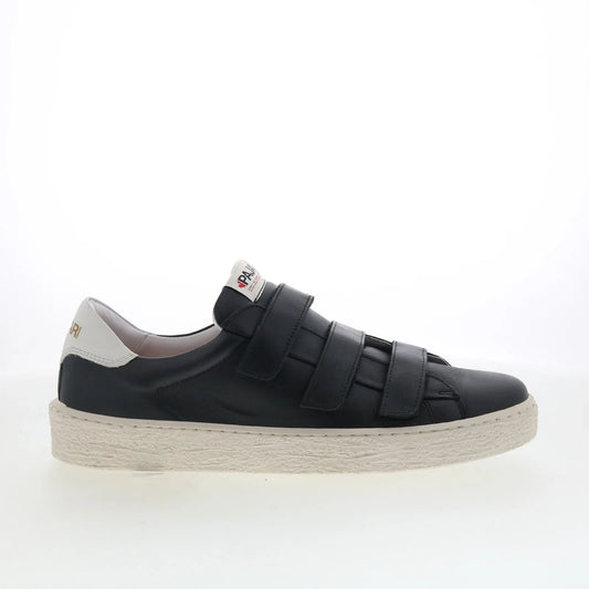 Pajar Barro 75219 Mens Black Leather Strap Lifestyle Sneakers Shoes