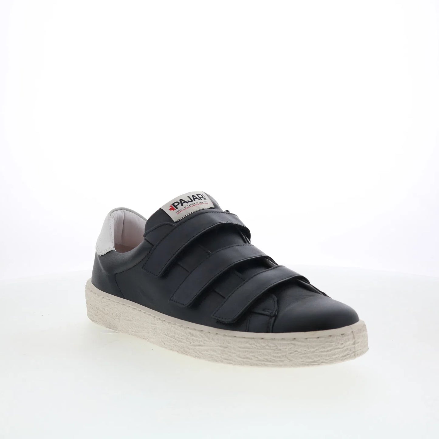 Pajar Barro 75219 Mens Black Leather Strap Lifestyle Sneakers Shoes