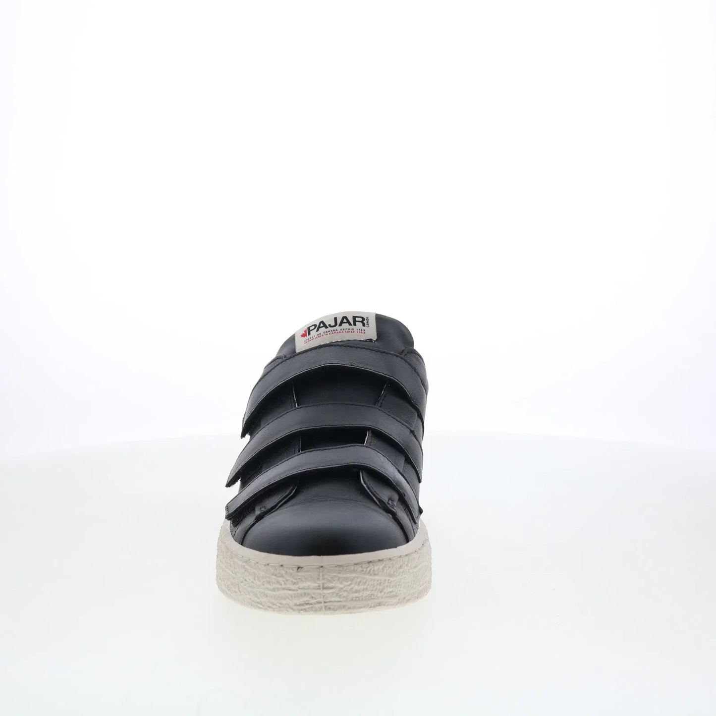 Pajar Barro 75219 Mens Black Leather Strap Lifestyle Sneakers Shoes