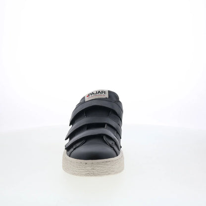 Pajar Barro 75219 Mens Black Leather Strap Lifestyle Sneakers Shoes