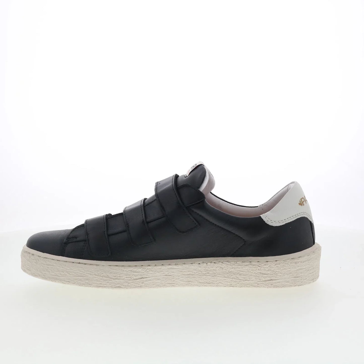 Pajar Barro 75219 Mens Black Leather Strap Lifestyle Sneakers Shoes
