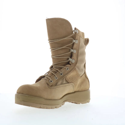 Belleville Waterproof Flight Combat Made In USA Mens Brown Wide Tactical Boots