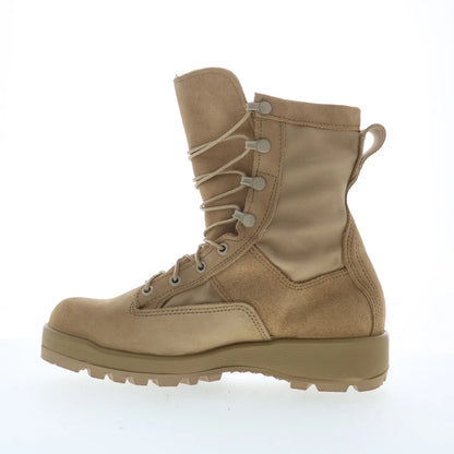 Belleville Waterproof Flight Combat Made In USA Mens Brown Wide Tactical Boots