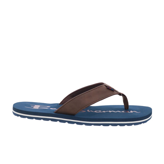 Ben Sherman Crosswell BSMCROSSV-4953 Mens Blue Flip-Flops Sandals Shoes