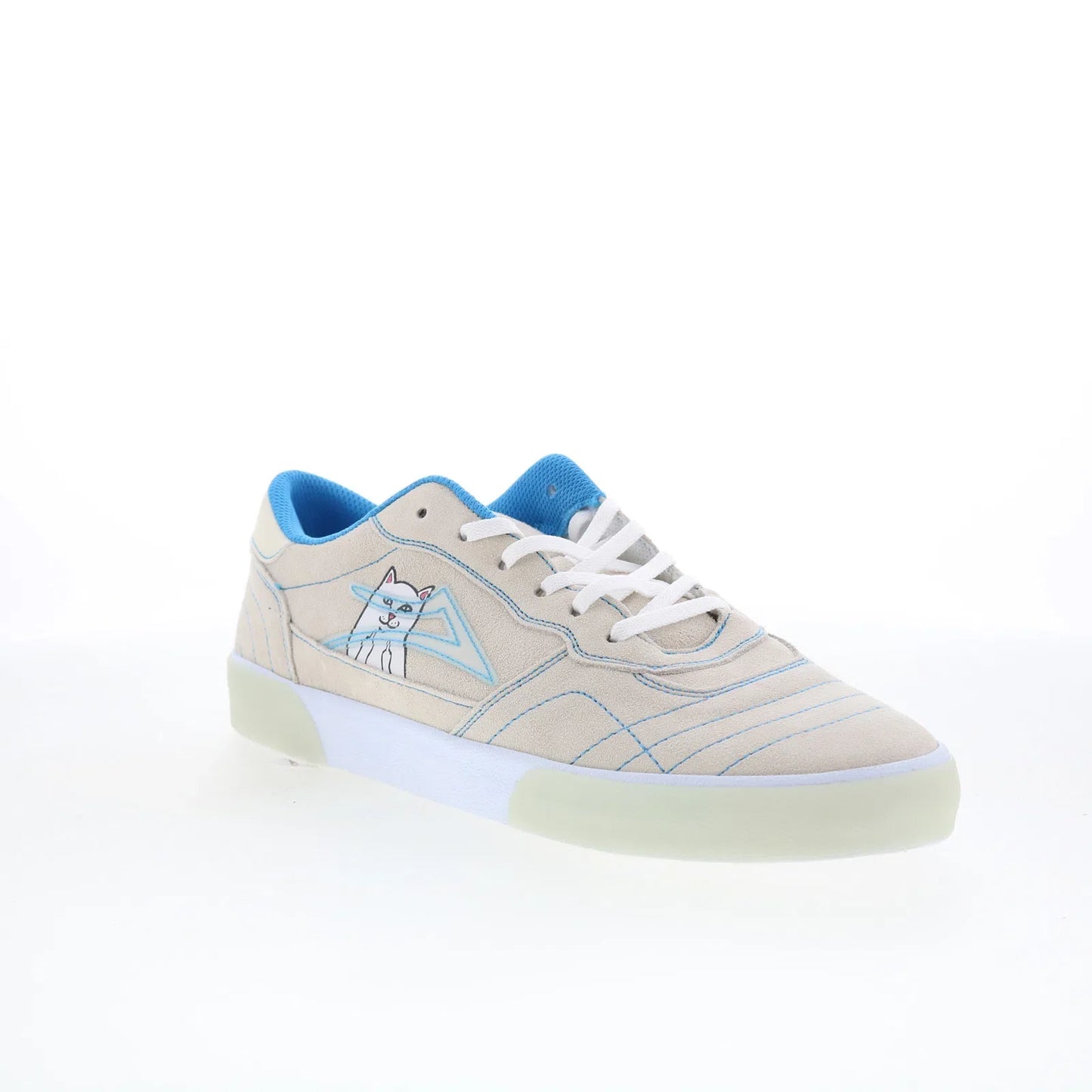 Lakai Cambridge Mens Gray Suede Lace Up Skate Inspired Sneakers Shoes
