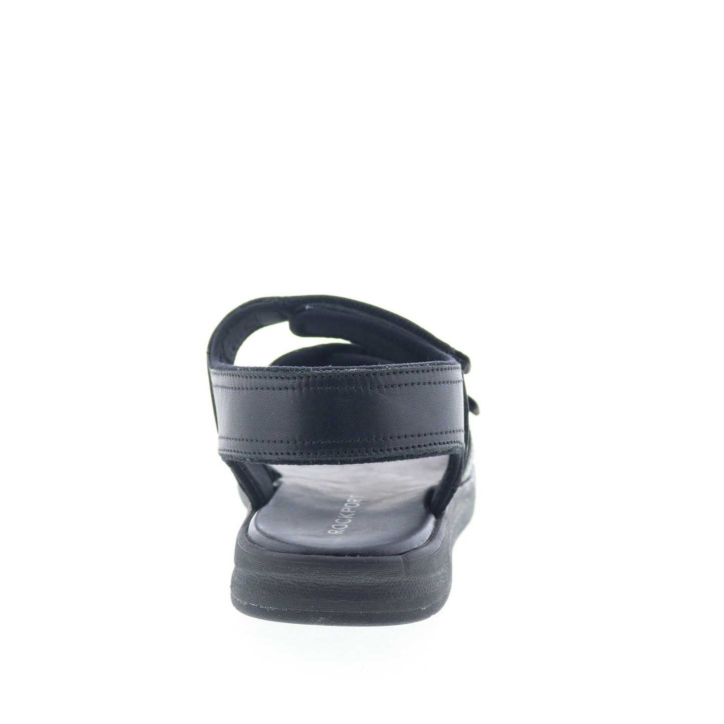 Rockport LB M Dress 3 Band CH9925 Mens Black Wide Leather Sport Sandals Shoes