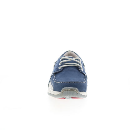 Dunham Captain CI0145 Mens Blue Extra Wide 4E Loafers & Slip Ons Boat Shoes