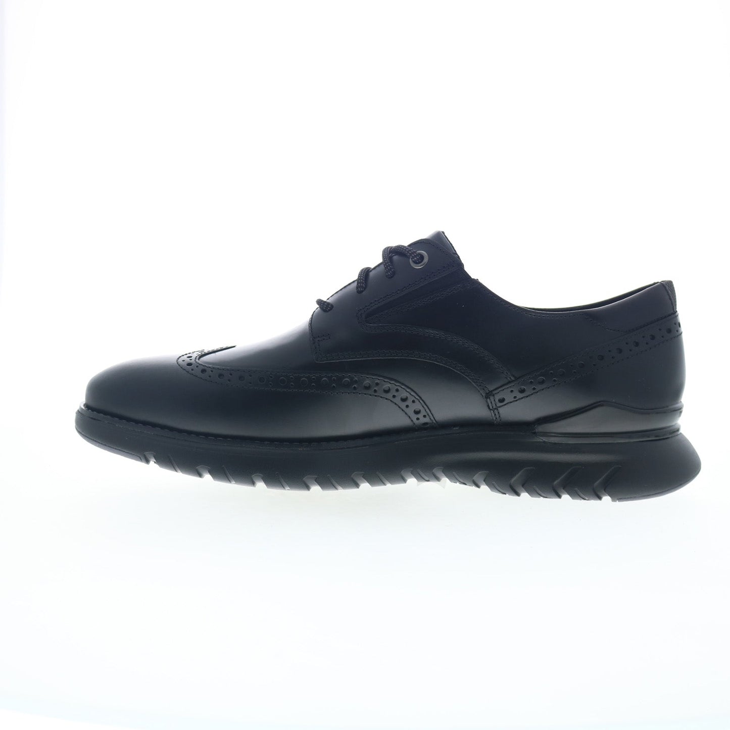 Rockport Total Motion Sport Wingtip CI2661 Mens Black Wide Oxfords Shoes