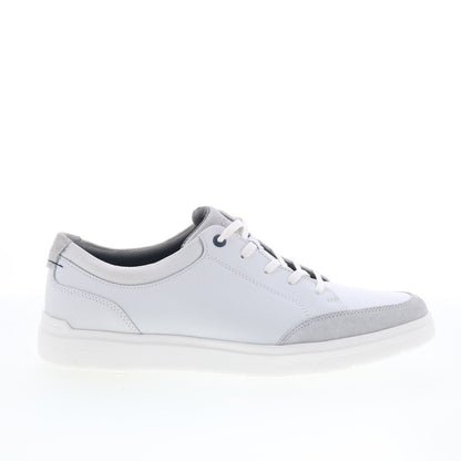 Rockport Total Motion Court Blucher Mens White Wide Sneakers Shoes