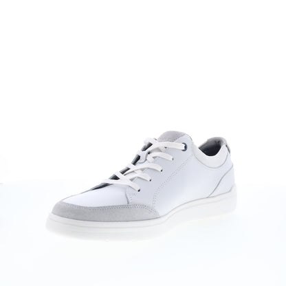 Rockport Total Motion Court Blucher Mens White Wide Sneakers Shoes