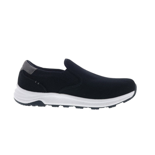 Rockport Fulton CJ1658 Mens Black Canvas Loafers & Slip Ons Casual Shoes
