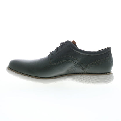 Rockport Garett Plain Toe Mens Green Oxfords & Lace Ups Plain Toe Shoes