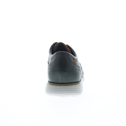 Rockport Garett Plain Toe Mens Green Oxfords & Lace Ups Plain Toe Shoes