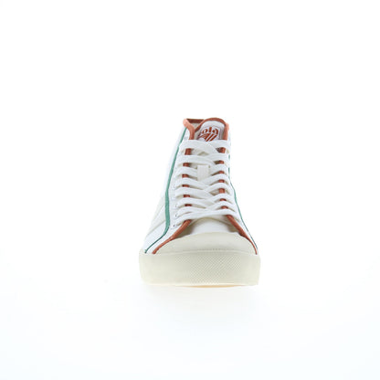 Gola Coaster Smash High CLB391 Womens White Canvas Lifestyle Sneakers Shoes