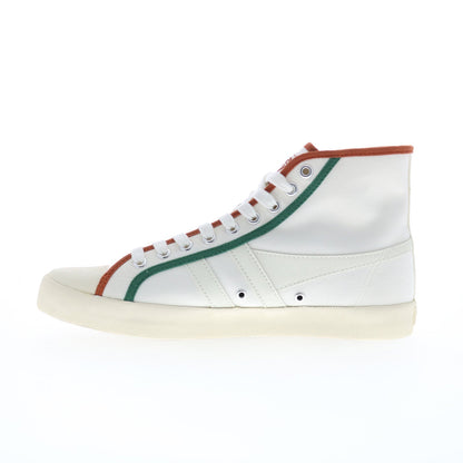 Gola Coaster Smash High CLB391 Womens White Canvas Lifestyle Sneakers Shoes