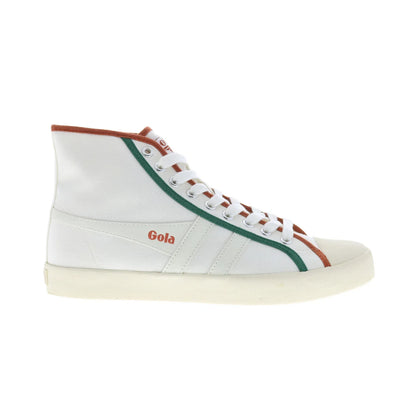 Gola Coaster Smash High CLB391 Womens White Canvas Lifestyle Sneakers Shoes