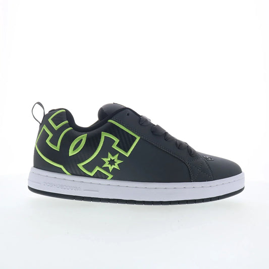 DC Court Graffik DC01661032-GYBKGN Mens Gray Skate Inspired Sneakers Shoes
