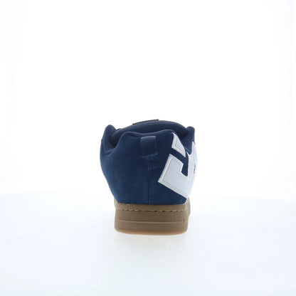 DC Court Graffik SE Mens Blue Suede Skate Inspired Sneakers Shoes