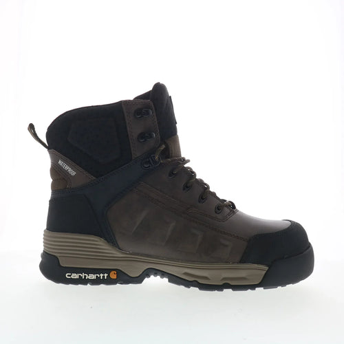 Carhartt 6In Force Waterproof Mens Brown Leather Work & Safety Boots