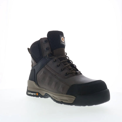 Carhartt 6In Force Waterproof Mens Brown Leather Work & Safety Boots
