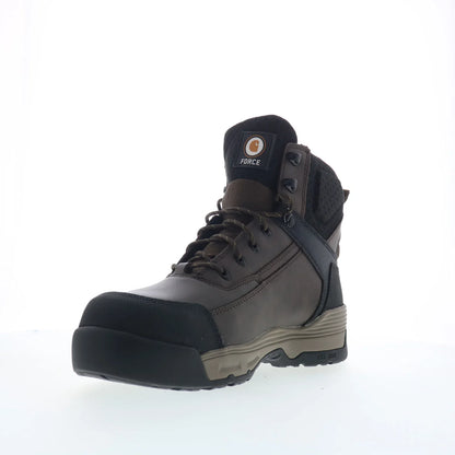 Carhartt 6In Force Waterproof Mens Brown Leather Work & Safety Boots