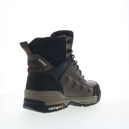Carhartt 6In Force Waterproof Mens Brown Leather Work & Safety Boots