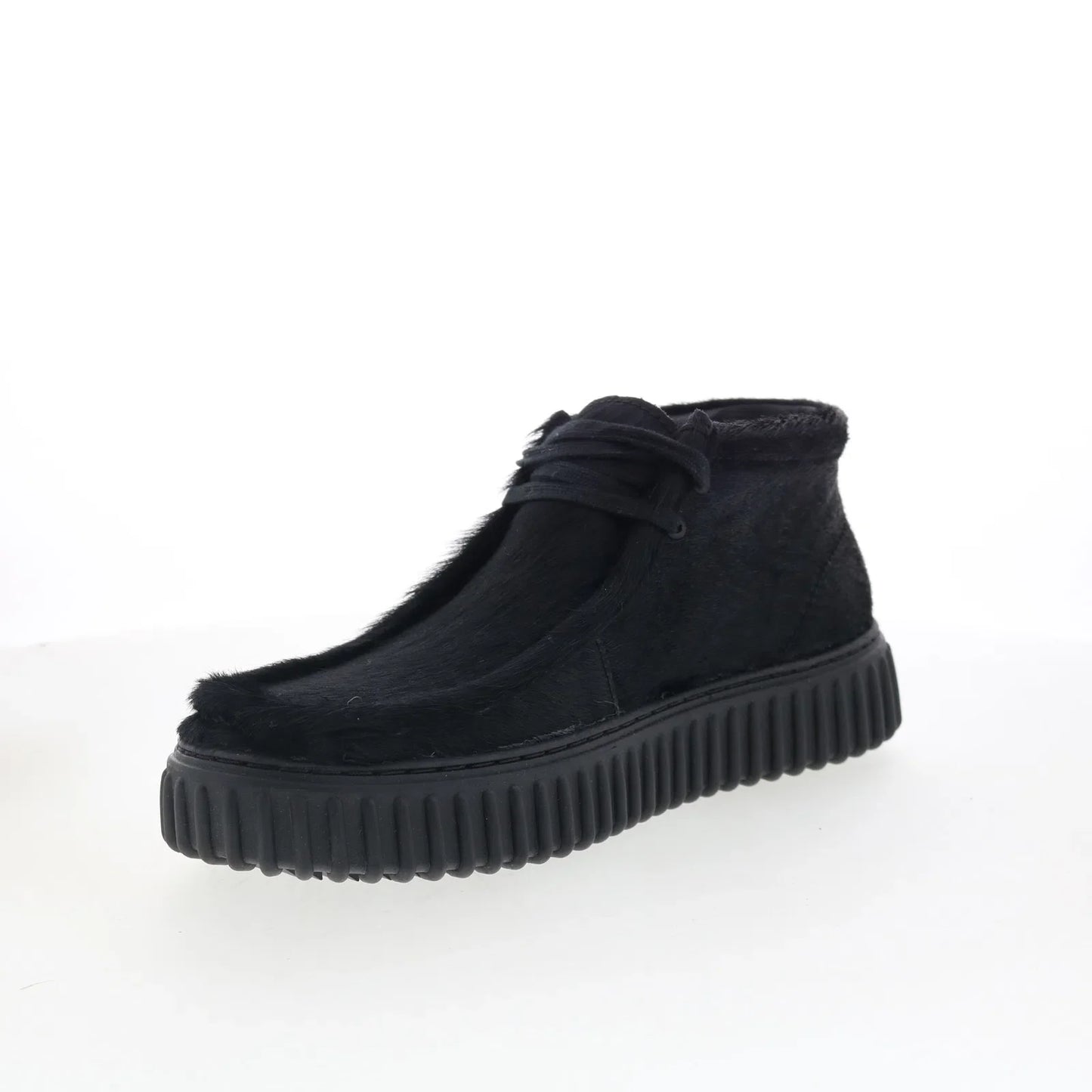 Clarks CUR Torhill Hi 26180971 Mens Black Synthetic Lace Up Chukkas Boots