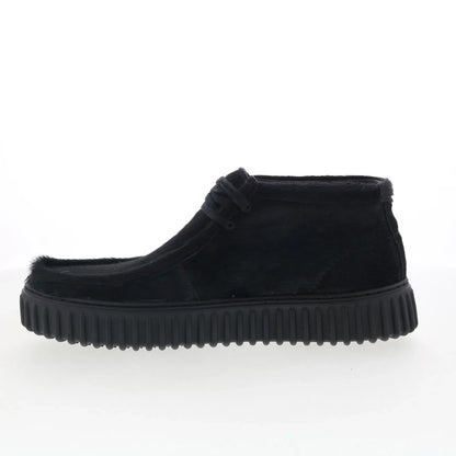 Clarks CUR Torhill Hi 26180971 Mens Black Synthetic Lace Up Chukkas Boots