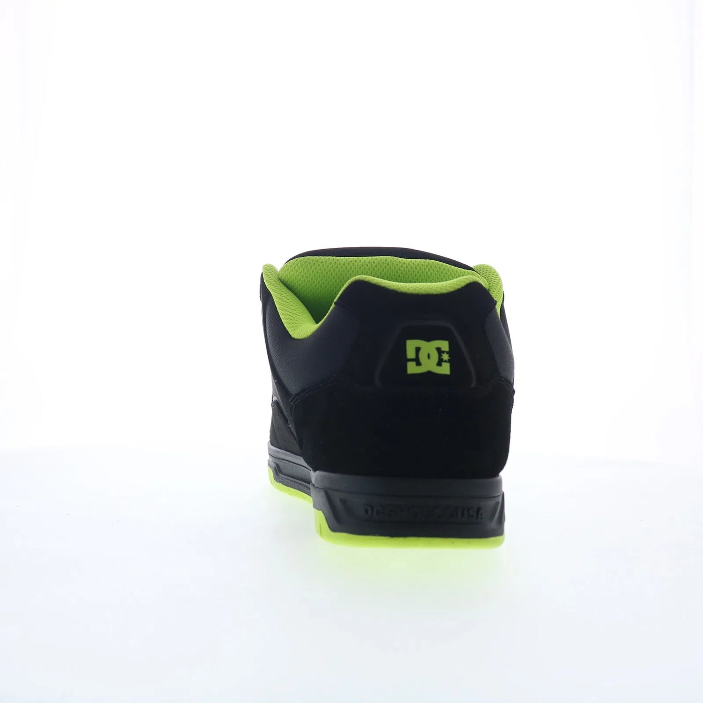 DC Coiler DC03011002-BLKLIM Mens Black Nubuck Skate Inspired Sneakers Shoes