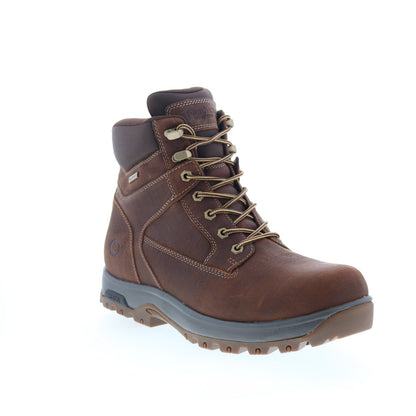 Dunham 8000 Works WP 6" Plain Toe Mens Brown Extra Wide 4E Work Boots