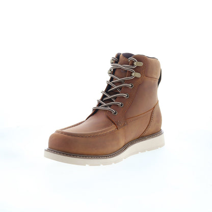Dunham Brisco WP Lace Up Mens Brown Extra Wide 4E Casual Dress Boots