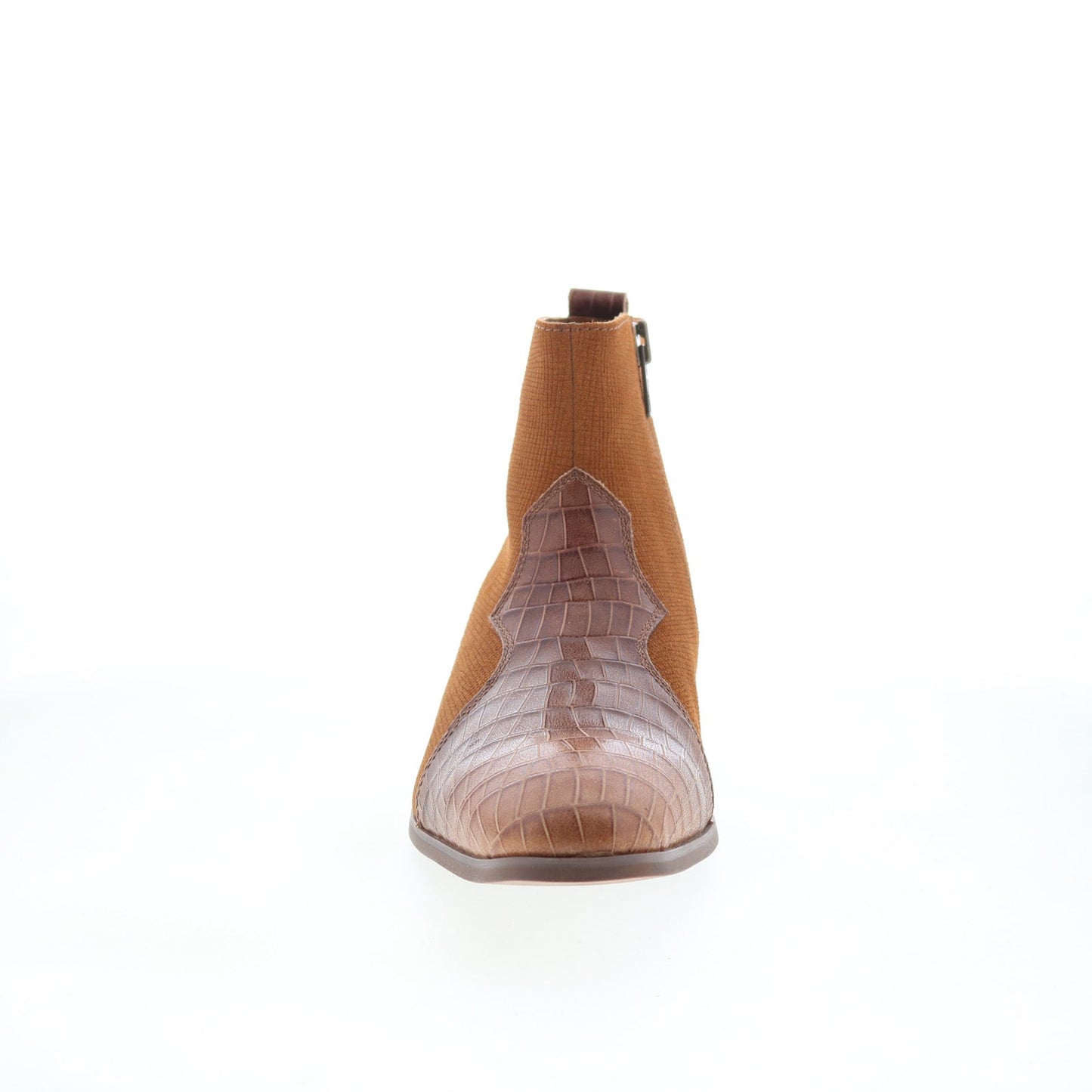 Dingo Dunn Ankle Boot DI-222 Mens Brown Leather Zipper Ankle Boots